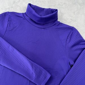 Athleta Flurry‎ Blizzard Turtleneck Rib Nylon Turtleneck Mint Purple Size Small